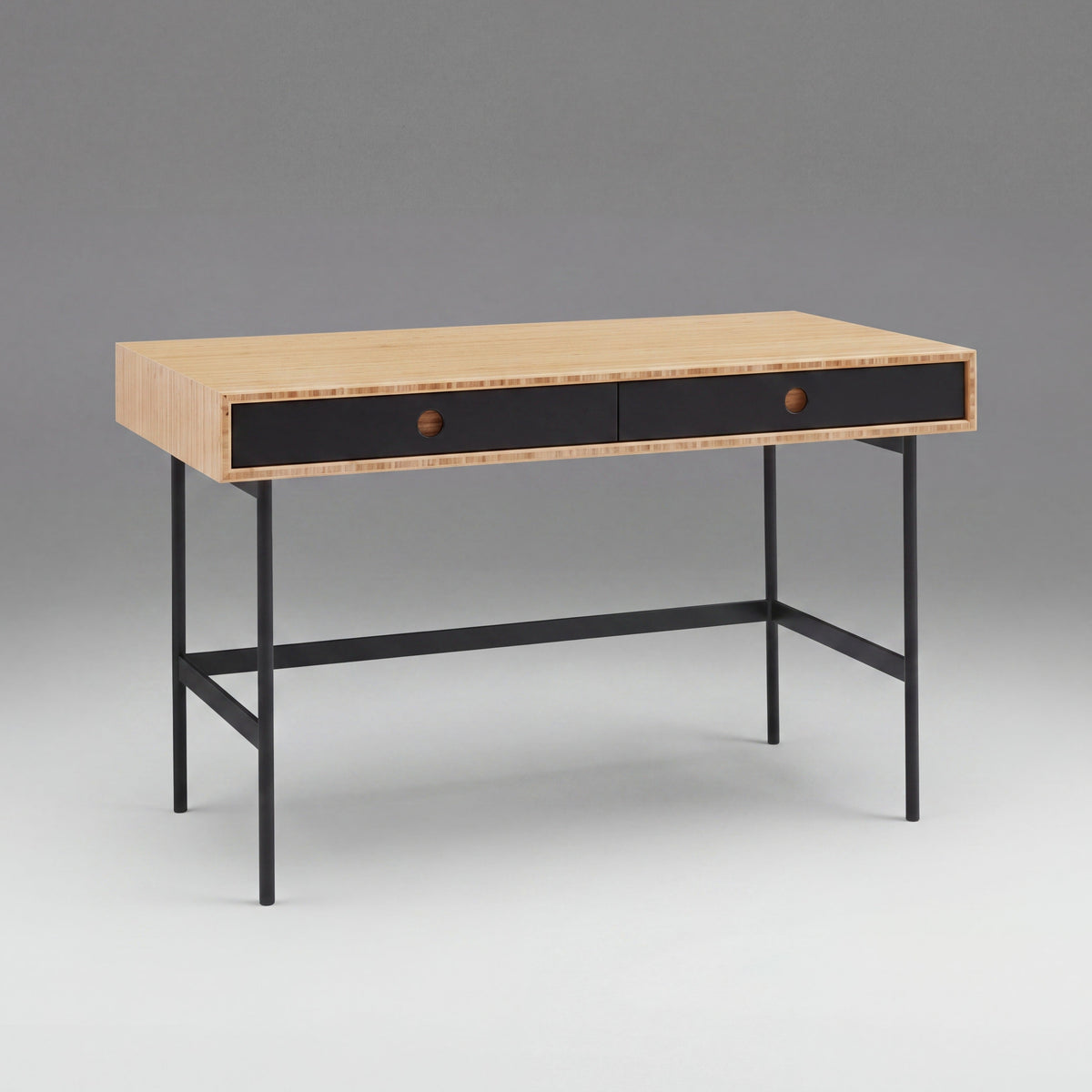 Greenington Santa Cruz Writing Desk in Wheat bamboo, on a studio background