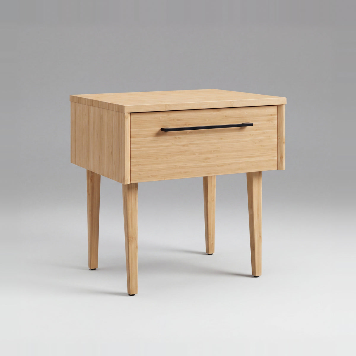Greenington Sienna Nightstand in Caramelized bamboo, on a studio background