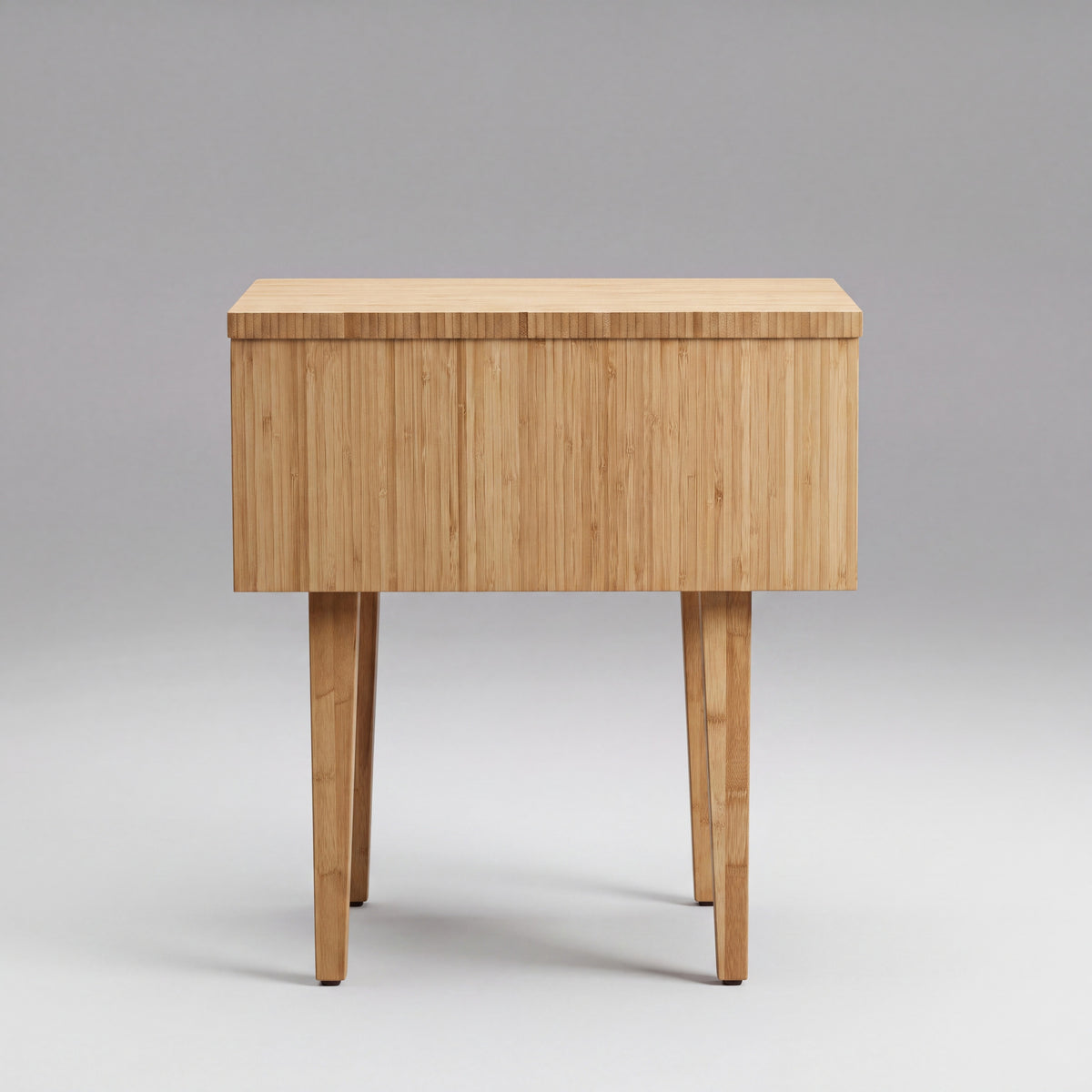 Greenington Sienna Nightstand in Caramelized bamboo, studio photo on a plain background