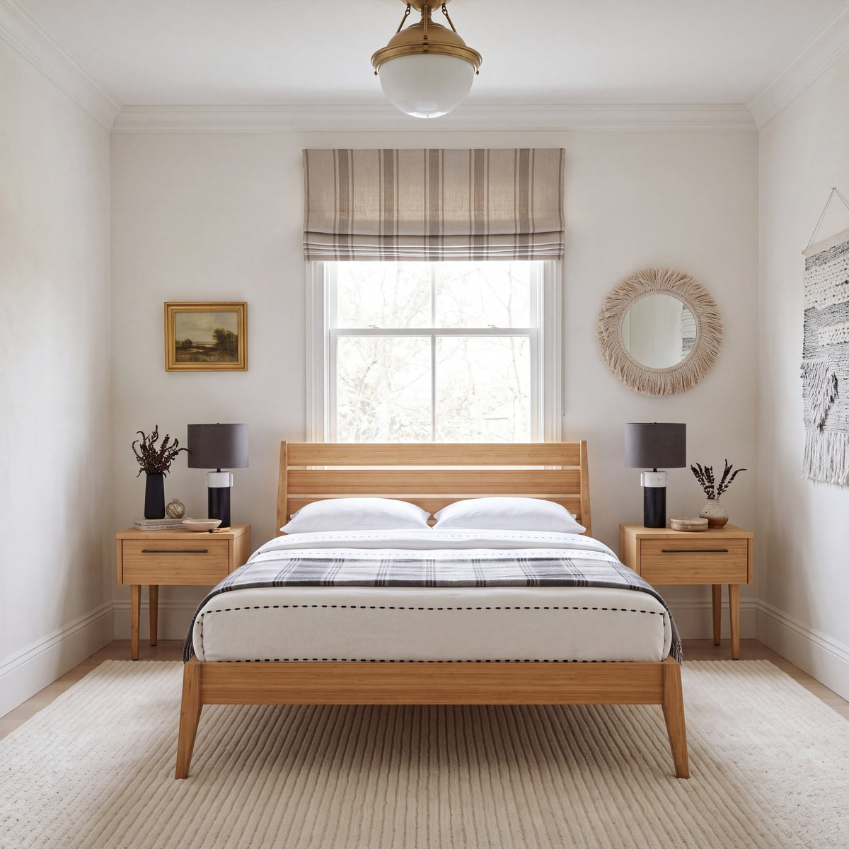 Greenington Sienna Platform Bed in Caramelized bamboo, in a furnished bedroom