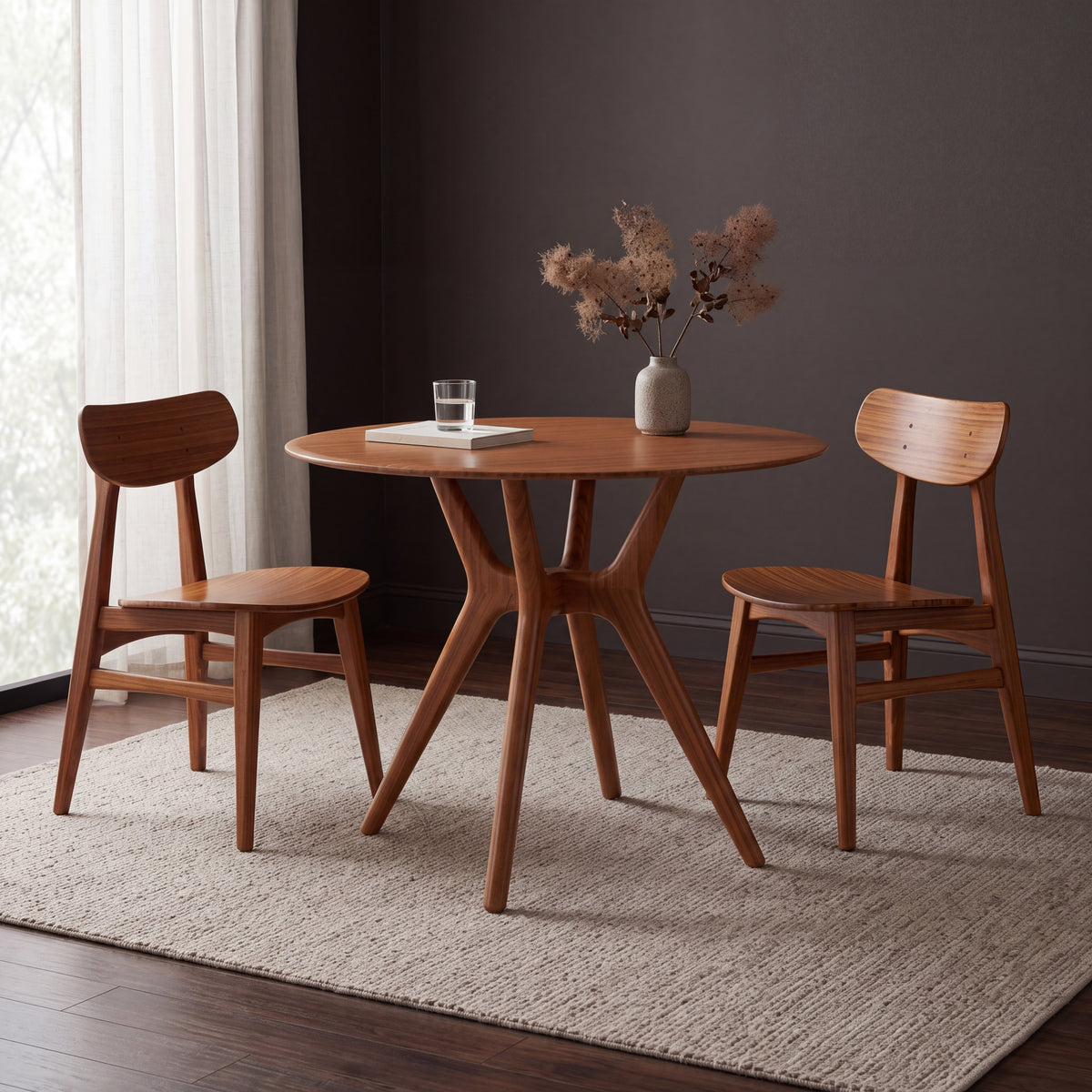 Sitka dining table in Amber