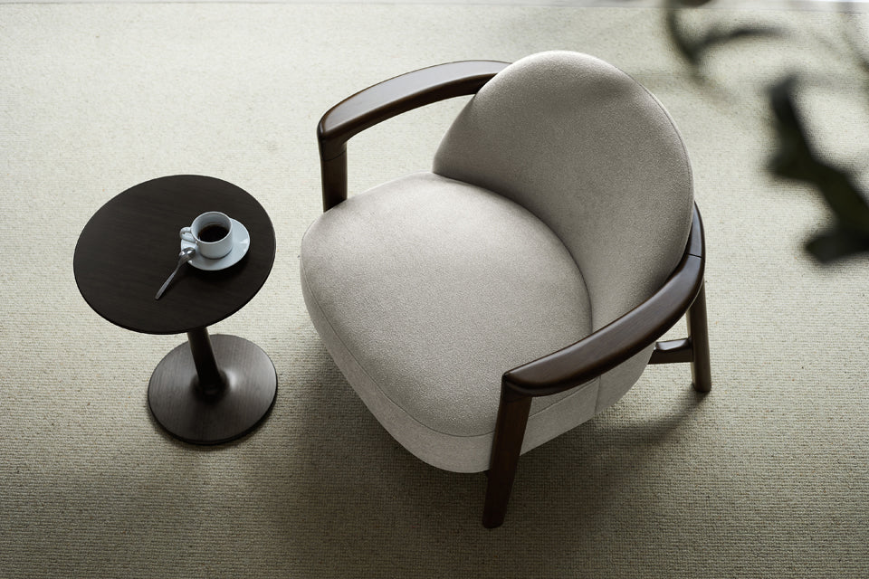 Skylar lounge chair in Black Walnut