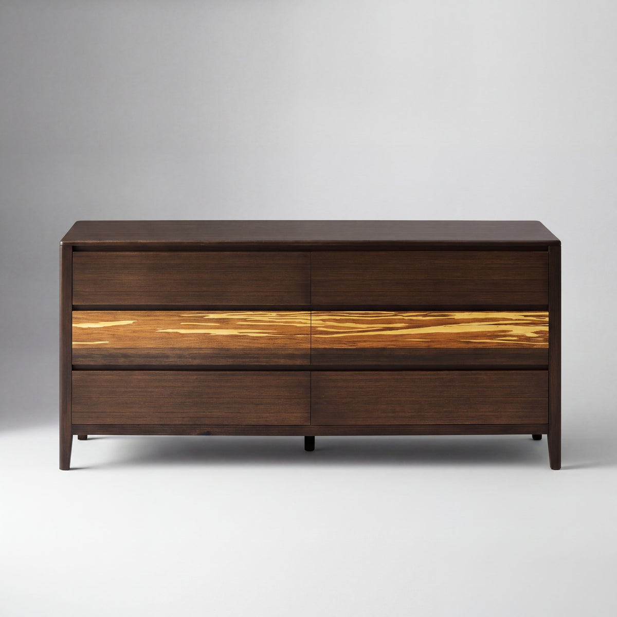 Greenington Sonoma Dresser in Black Walnut bamboo, on a studio background