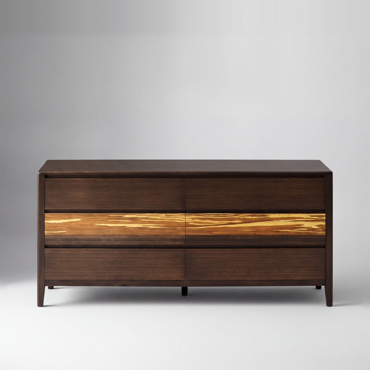 Greenington Sonoma Dresser in Black Walnut bamboo, on a studio background