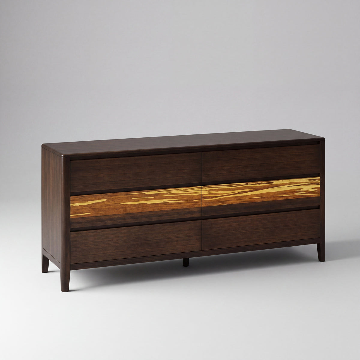Greenington Sonoma Dresser in Black Walnut bamboo, shown on a plain background