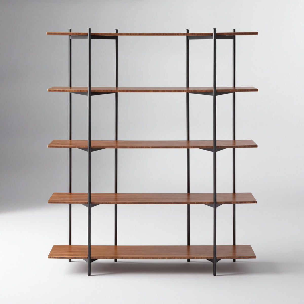 Greenington Studio Plus Metal Shelf in Amber bamboo, shown on a plain background