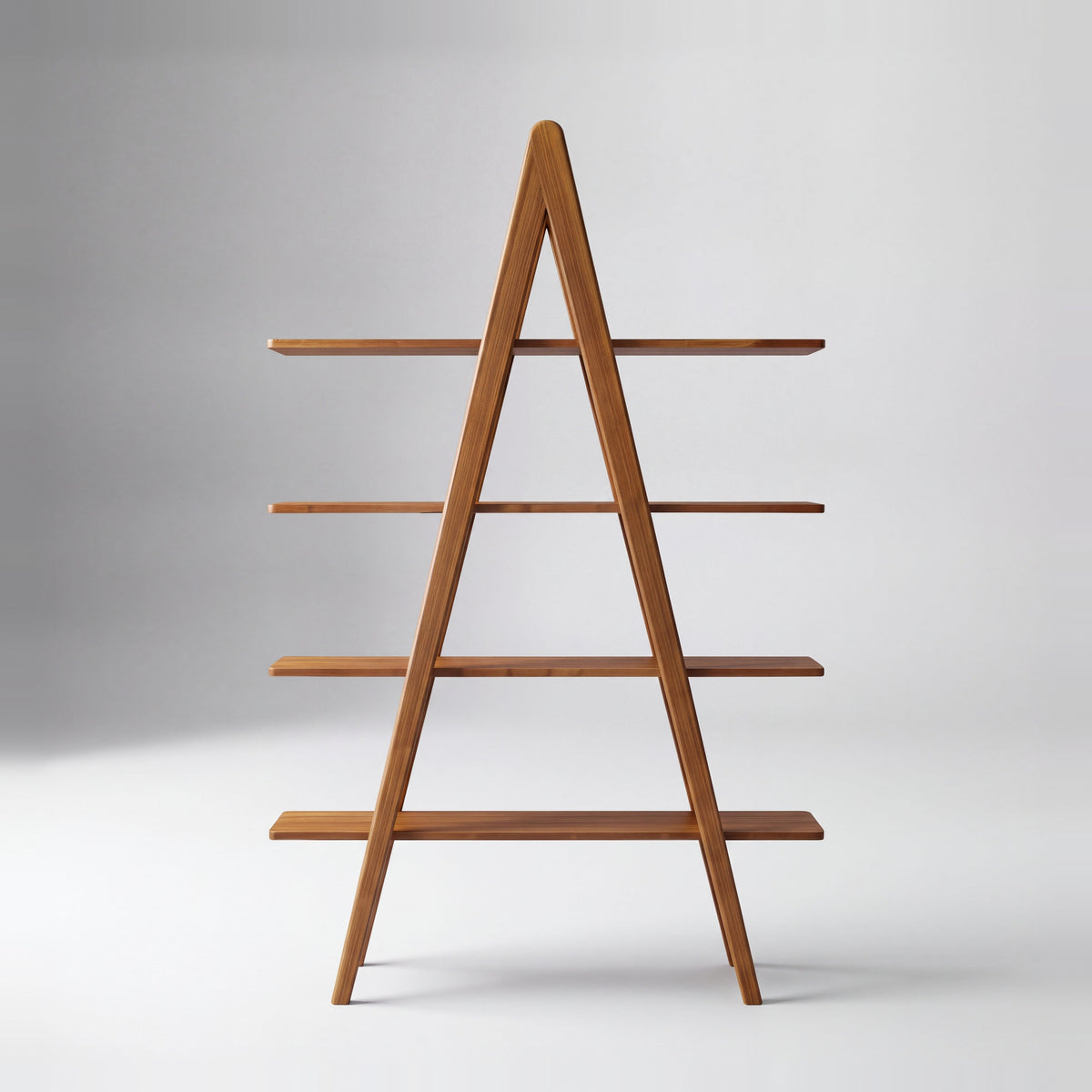 Greenington Studio Plus Shelf in Amber bamboo, on a studio background