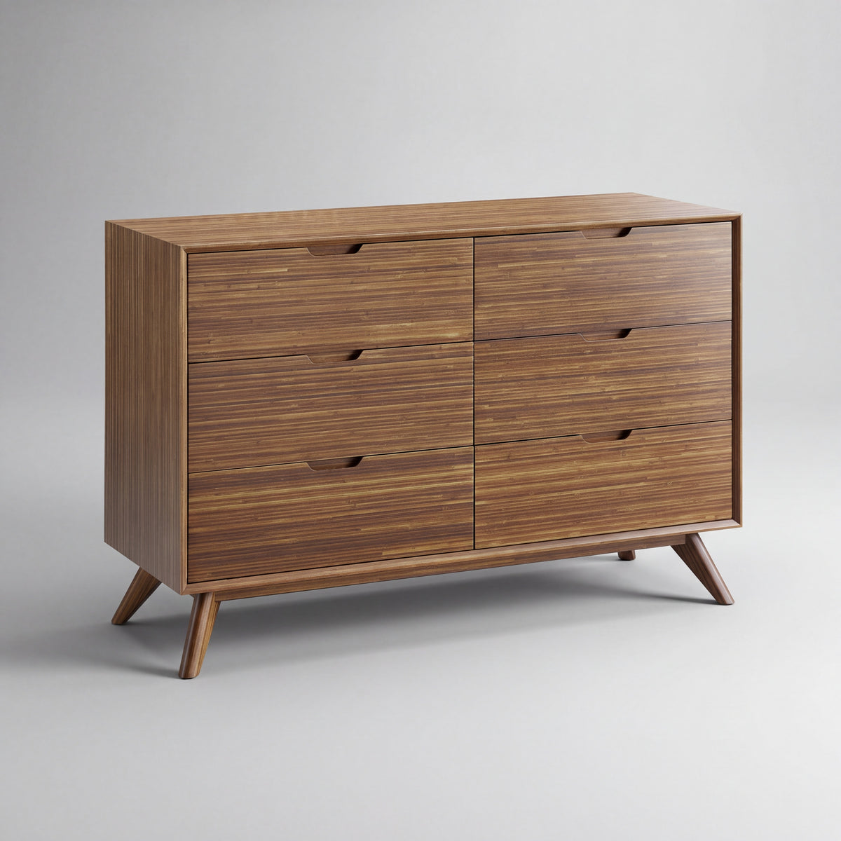 Greenington Summit Dresser in Amber bamboo, on a studio background