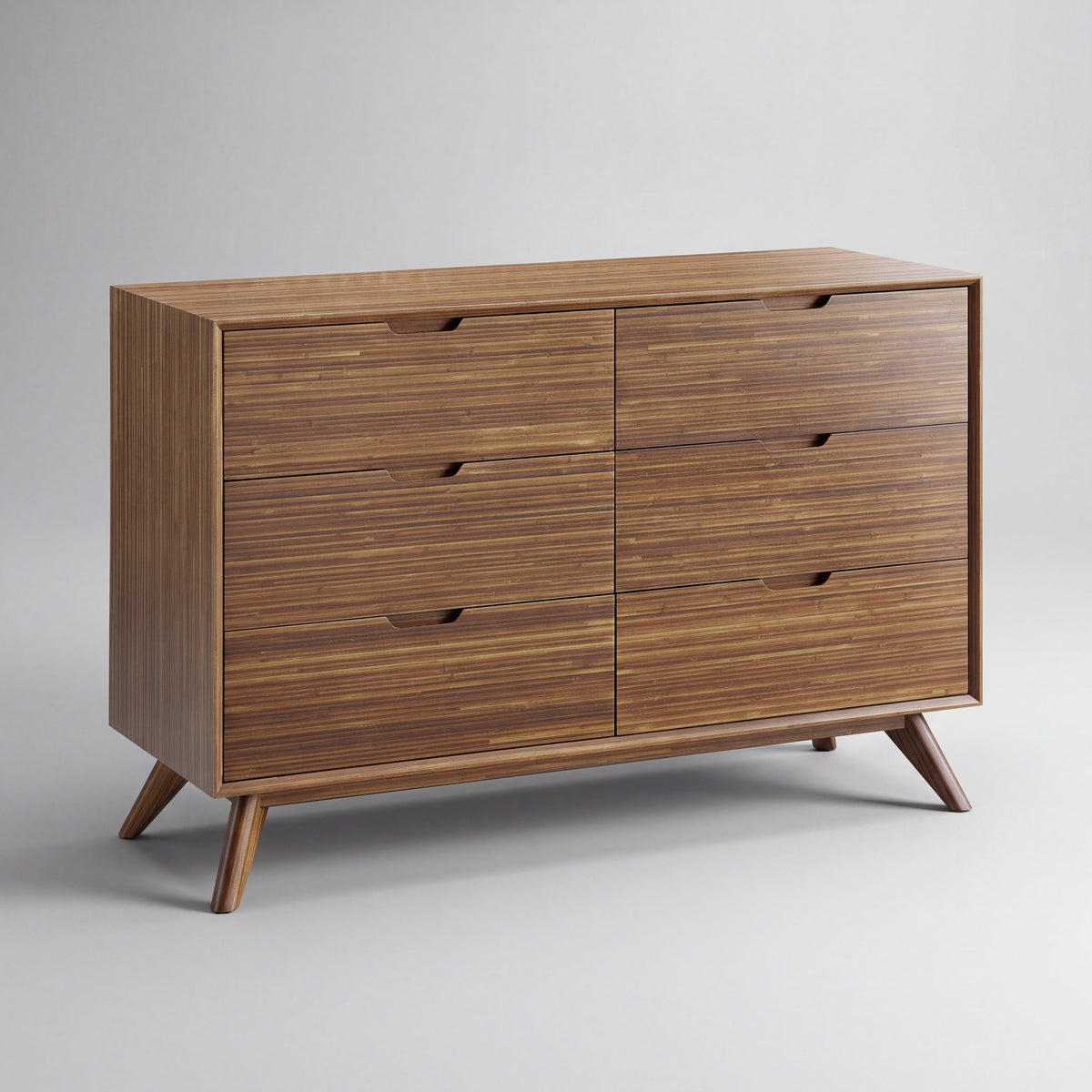 Greenington Summit Dresser in Amber bamboo, on a studio background