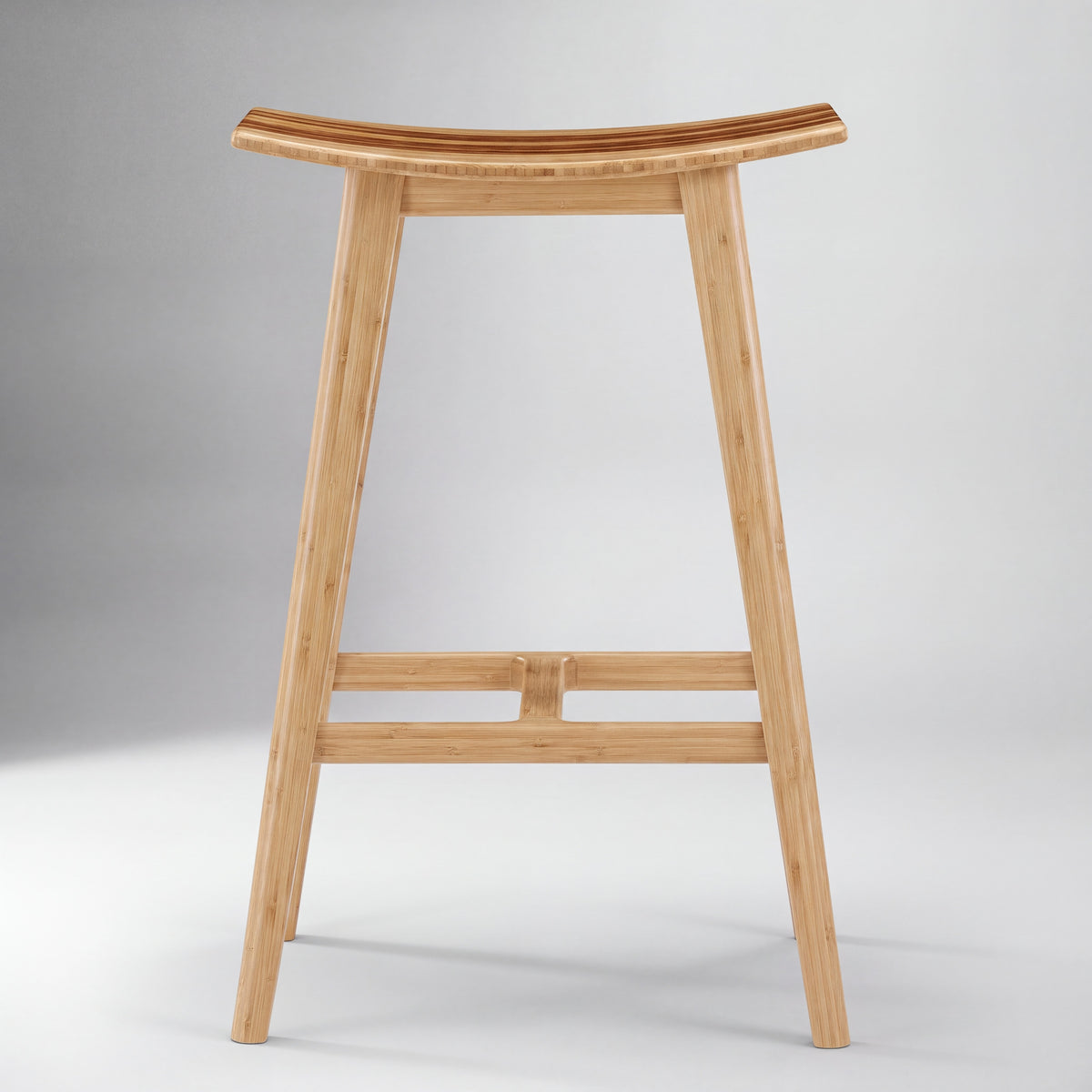 Greenington Tigris Counter Stool in Caramelized bamboo, shown on a plain background