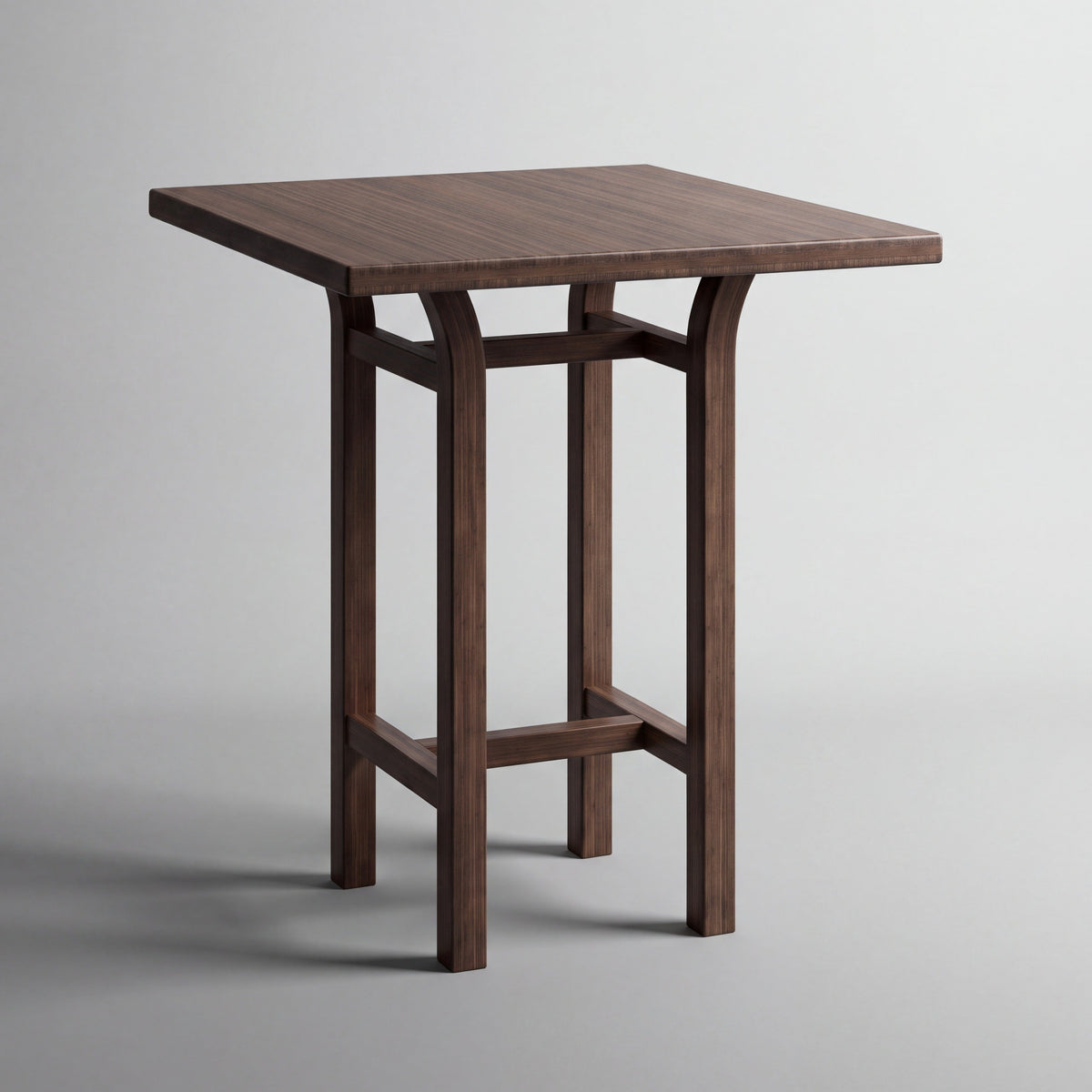 Greenington Tulip Counter Table in Black Walnut bamboo, on a studio background