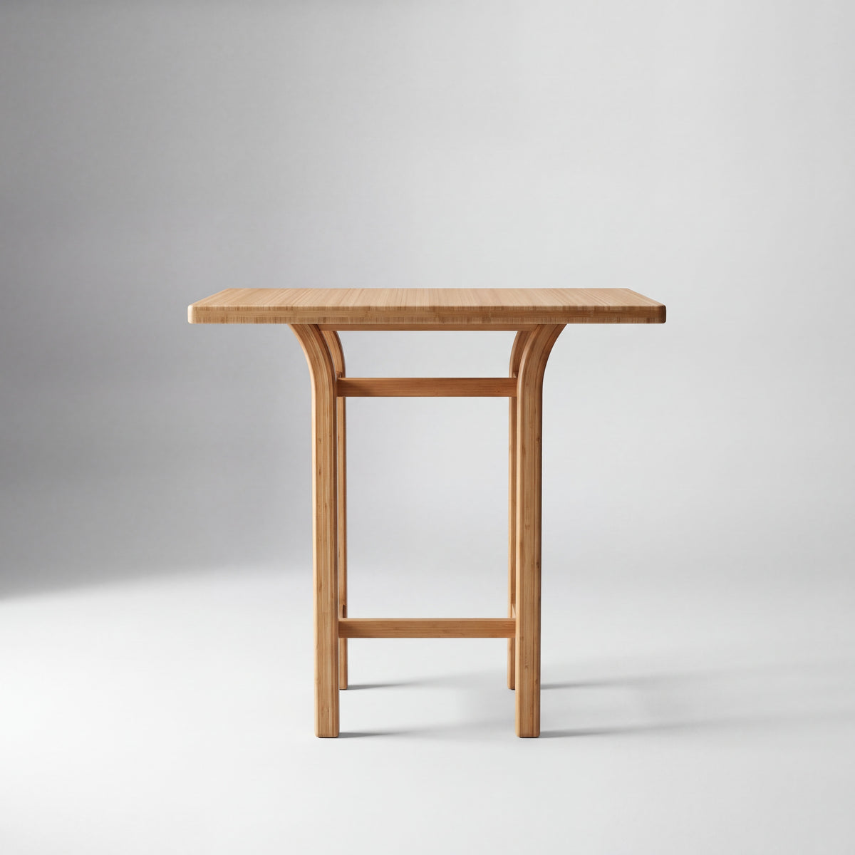 Greenington Tulip Counter Table in Caramelized bamboo, shown on a plain background