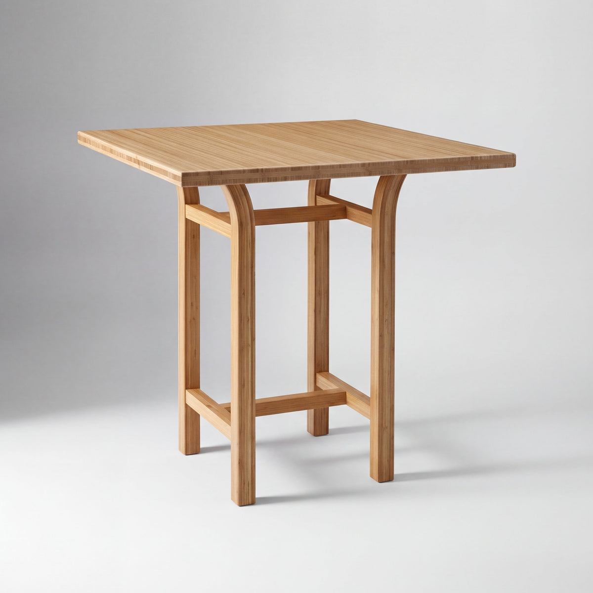 Greenington Tulip Counter Table in Caramelized bamboo, on a studio background