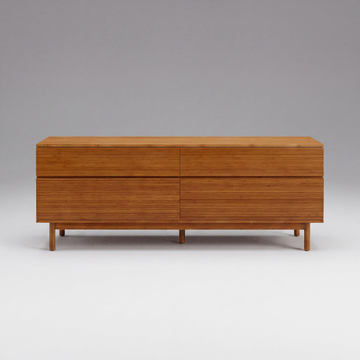 Greenington Ventura Dresser in Amber bamboo, on a studio background