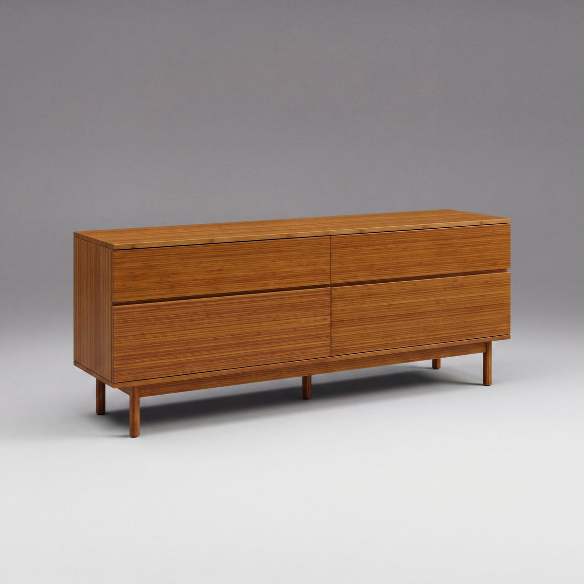 Greenington Ventura Dresser in Amber bamboo, shown on a plain background