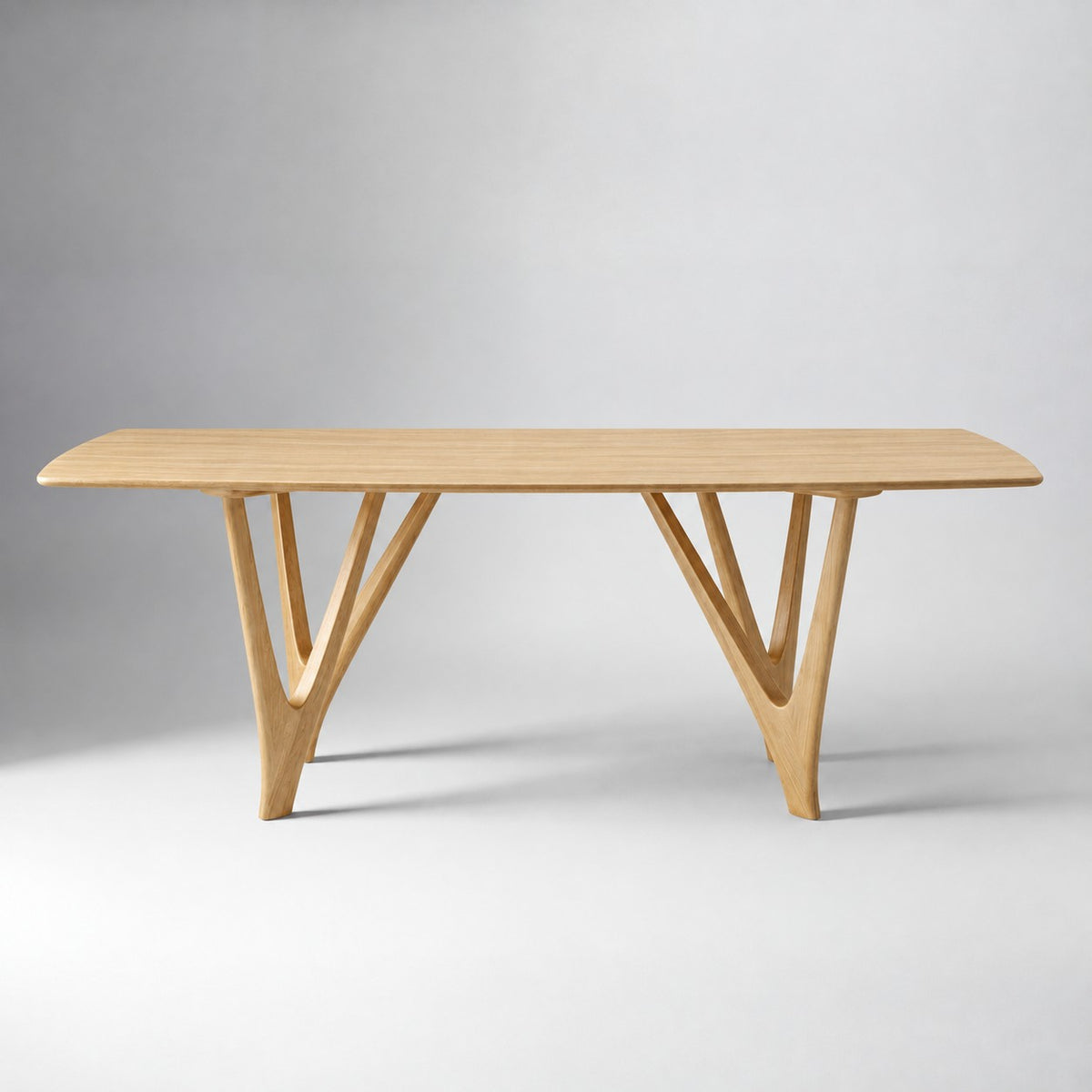 Greenington Vetra Dining Table in Caramelized bamboo, on a studio background