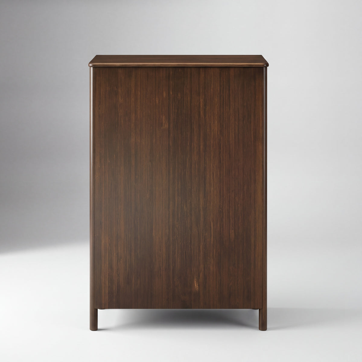 Greenington Weston Chest in Black Walnut bamboo, studio photo on a plain background