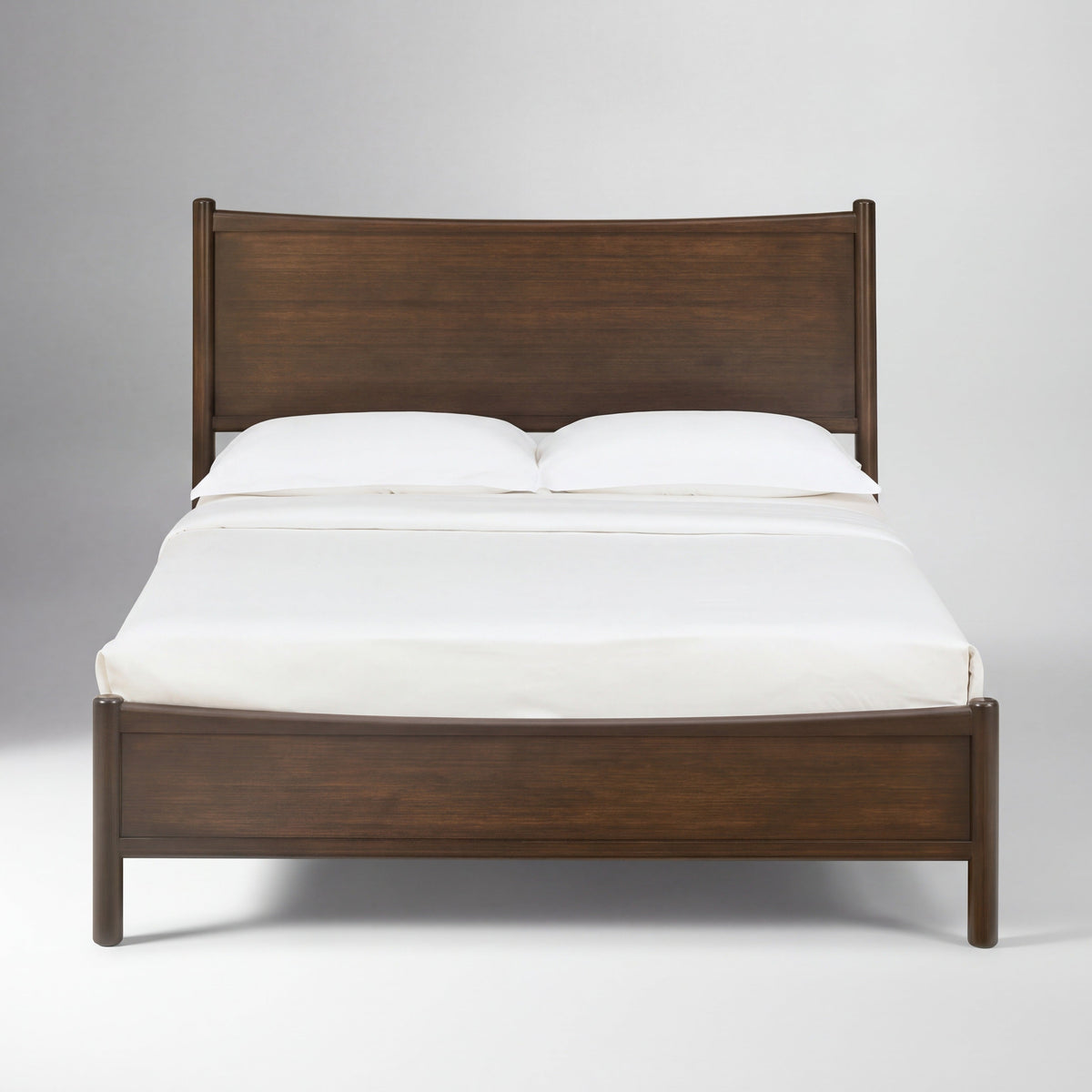 Greenington Weston Platform Bed in Black Walnut bamboo, on a studio background