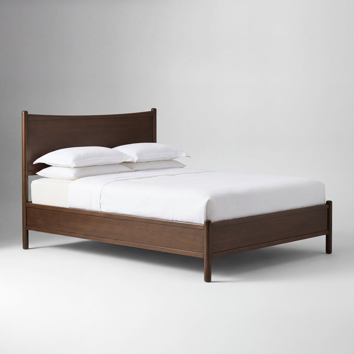 Greenington Weston Platform Bed in Black Walnut bamboo, shown on a plain background