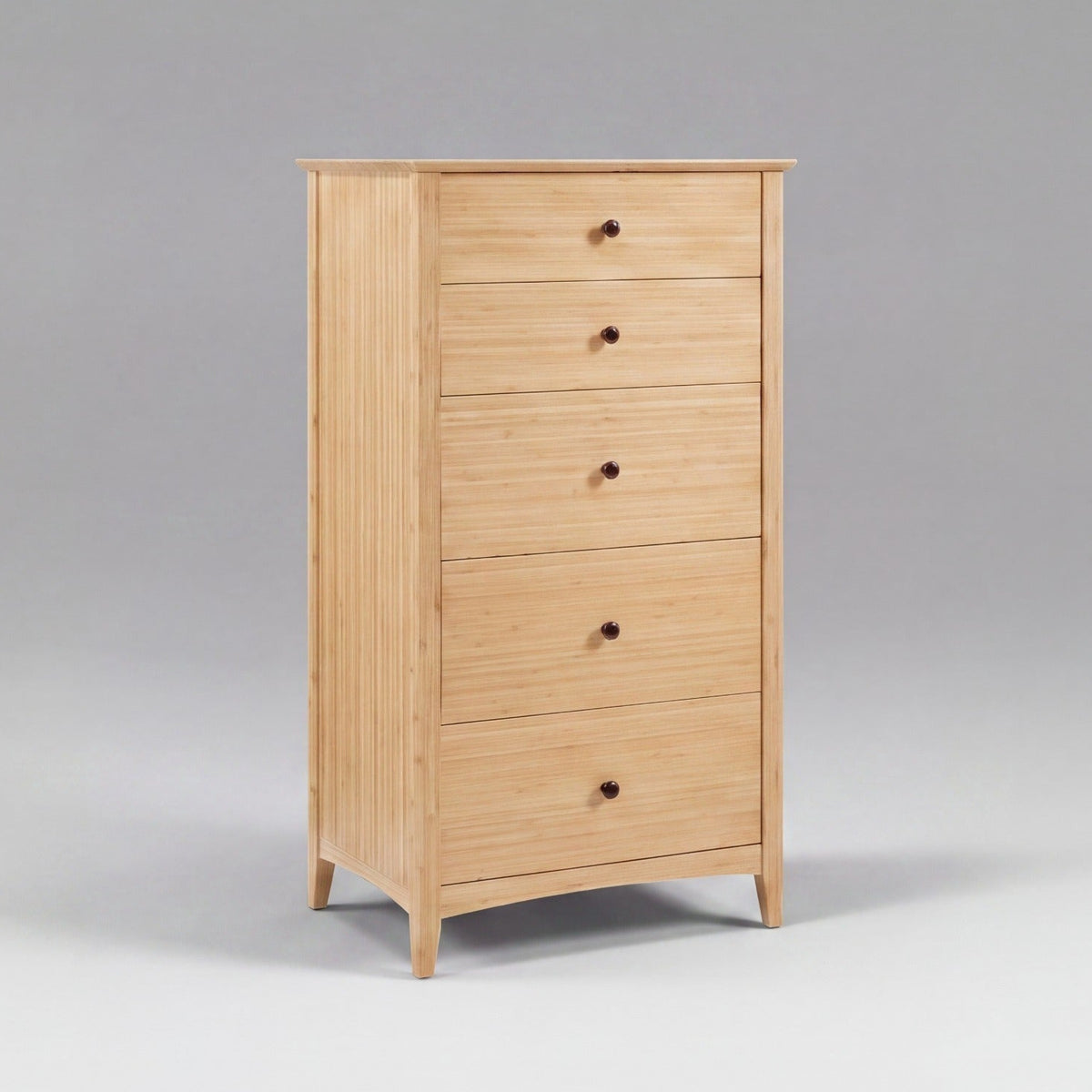 Greenington Willow Chest in Caramelized bamboo, on a studio background