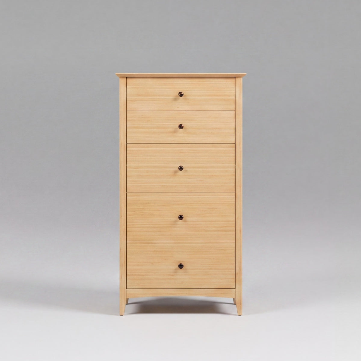 Greenington Willow Chest in Caramelized bamboo, shown on a plain background
