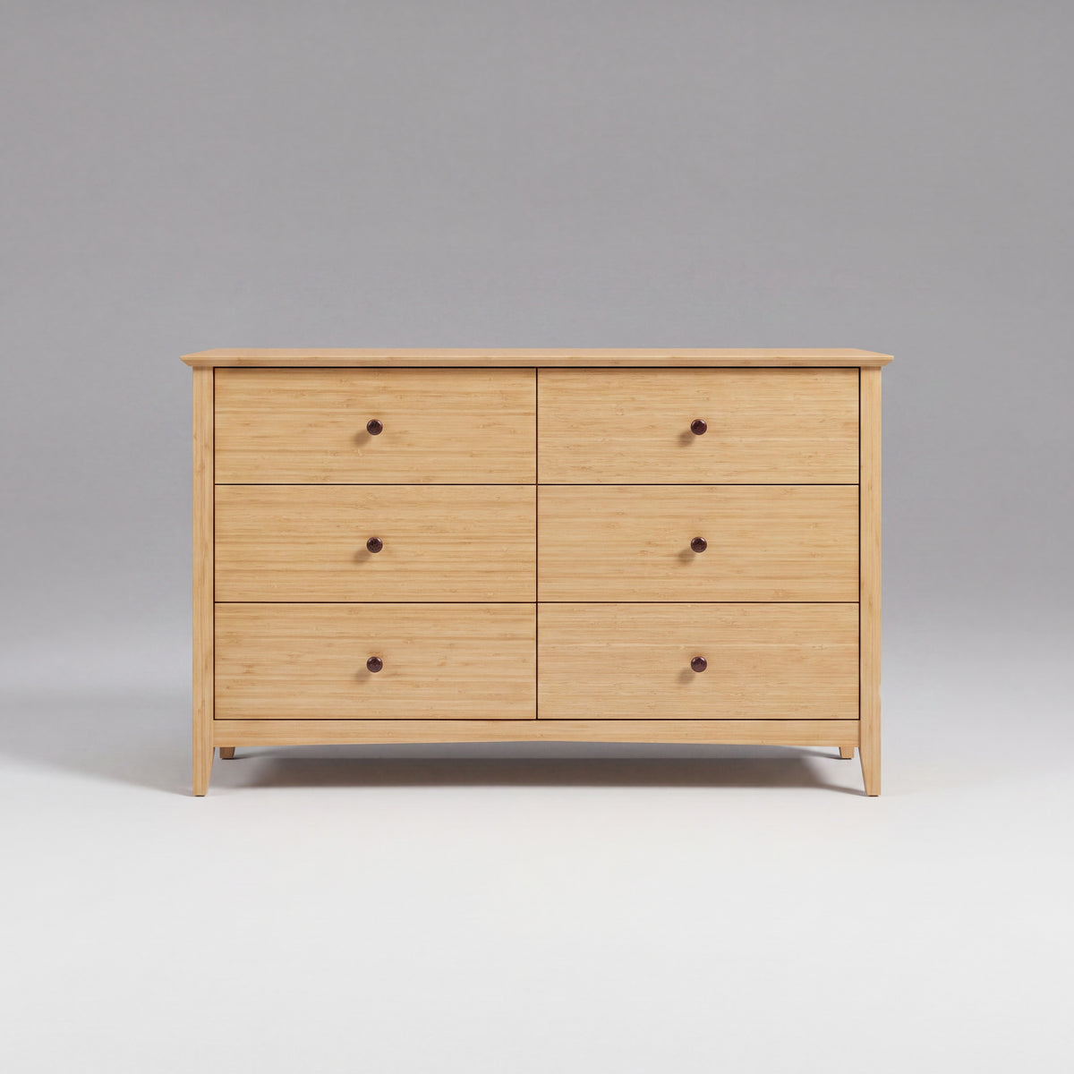 Greenington Willow Dresser in Caramelized bamboo, on a studio background