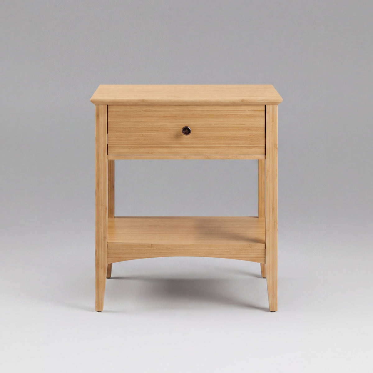 Greenington Willow Nightstand in Caramelized bamboo, on a studio background