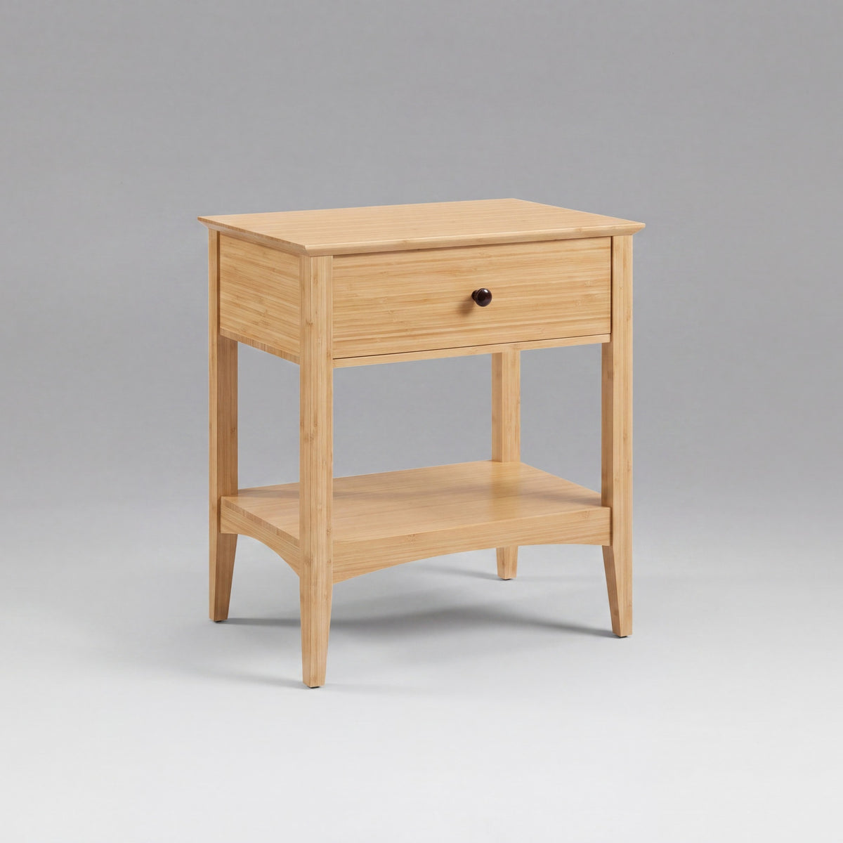 Greenington Willow Nightstand in Caramelized bamboo, on a studio background