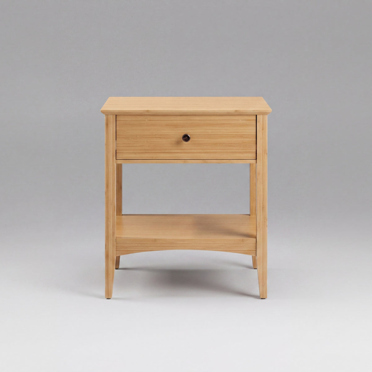 Greenington Willow Nightstand in Caramelized bamboo, shown on a plain background