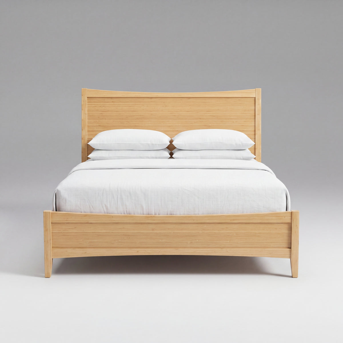 Greenington Willow Platform Bed in Caramelized bamboo, shown on a plain background