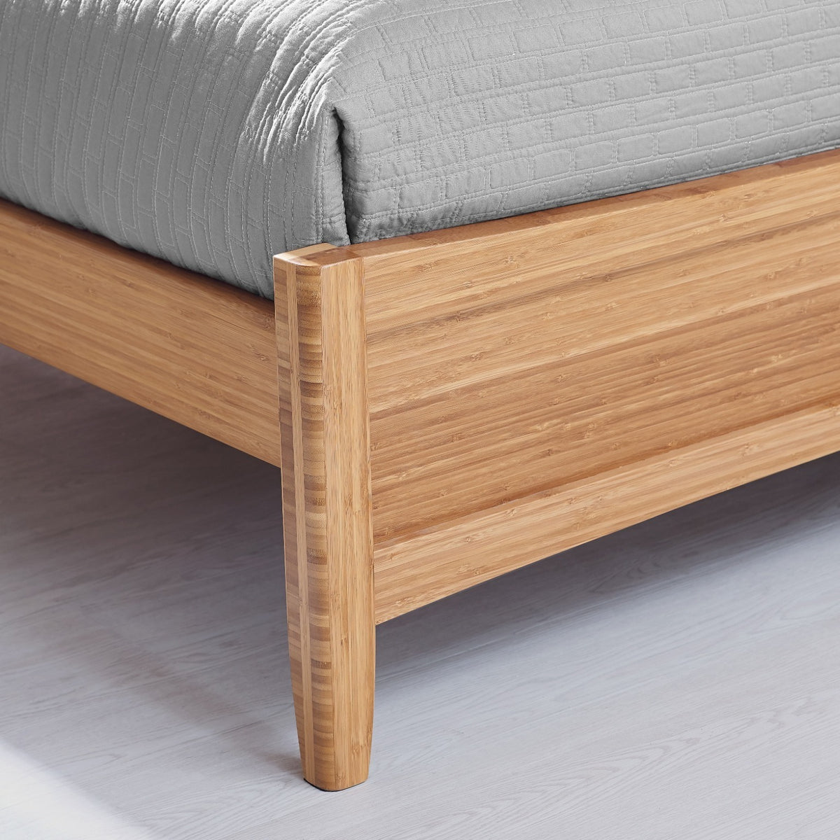 Willow platform bed in Caramelized