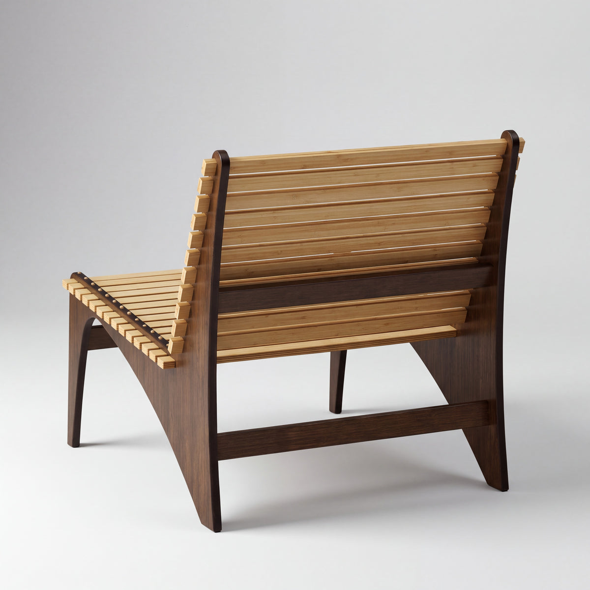 Greenington Zen Lounge Chair in solid bamboo, studio photo on a plain background