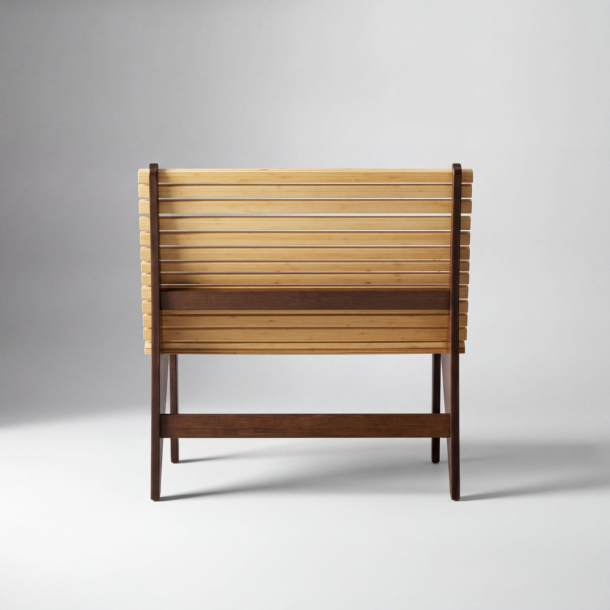 Greenington Zen Lounge Chair in solid bamboo, on a studio background