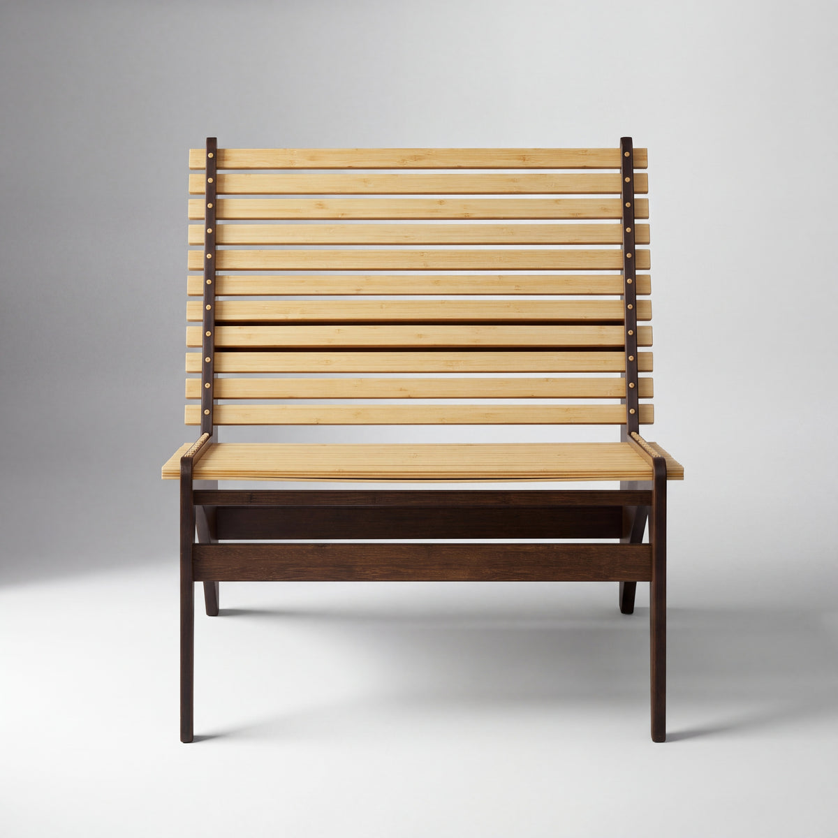 Greenington Zen Lounge Chair in solid bamboo, shown on a plain background