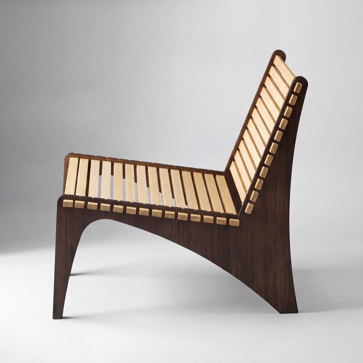 Greenington Zen Lounge Chair in solid bamboo, shown on a plain background