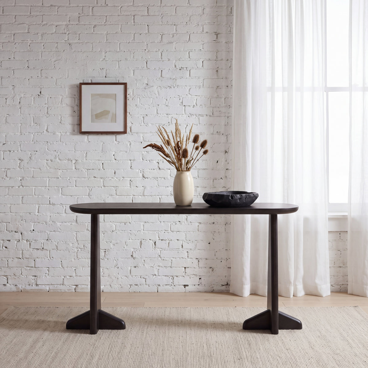Greenington Zephyr Console Table in Caviar bamboo