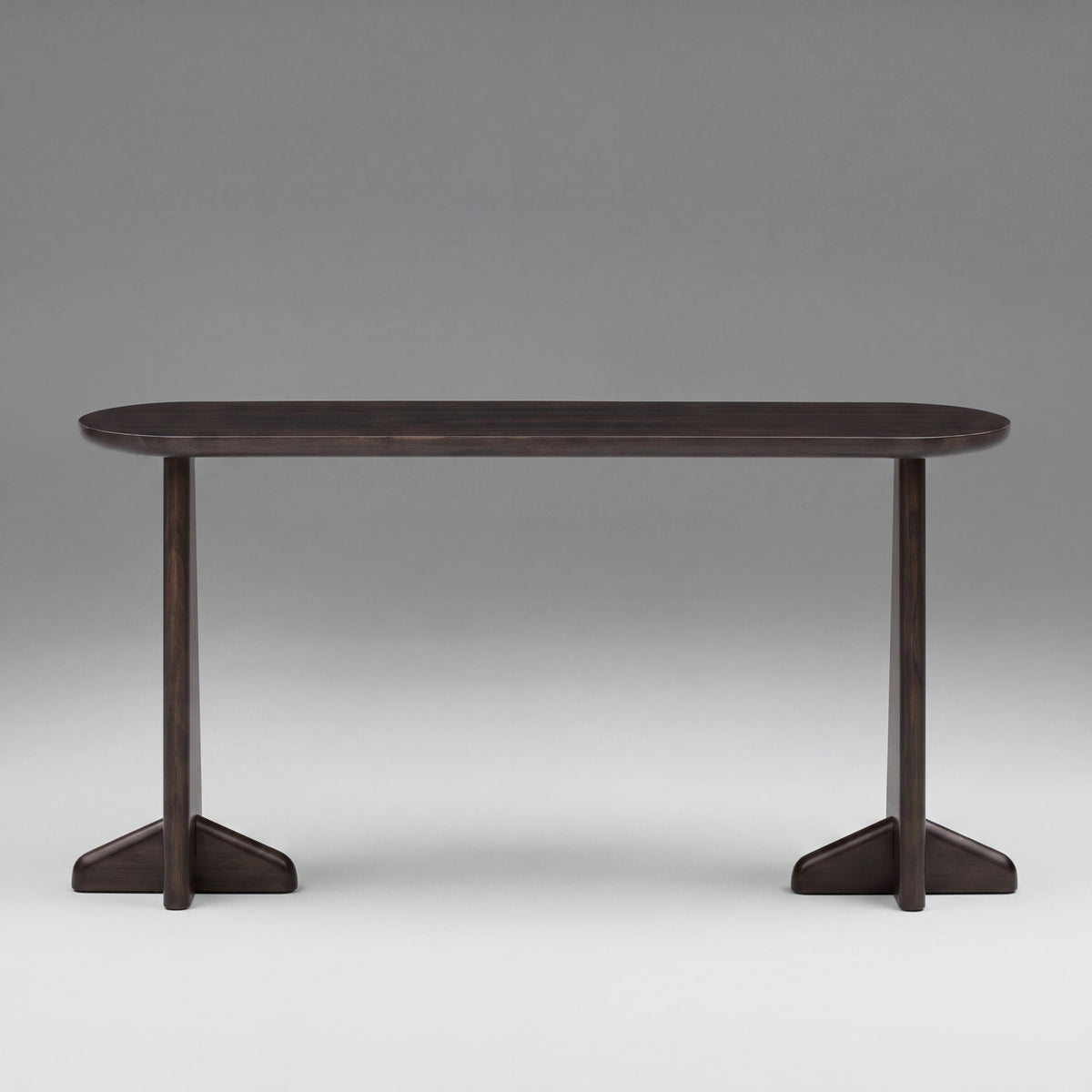 Greenington Zephyr Console Table in Caviar bamboo, shown on a plain background
