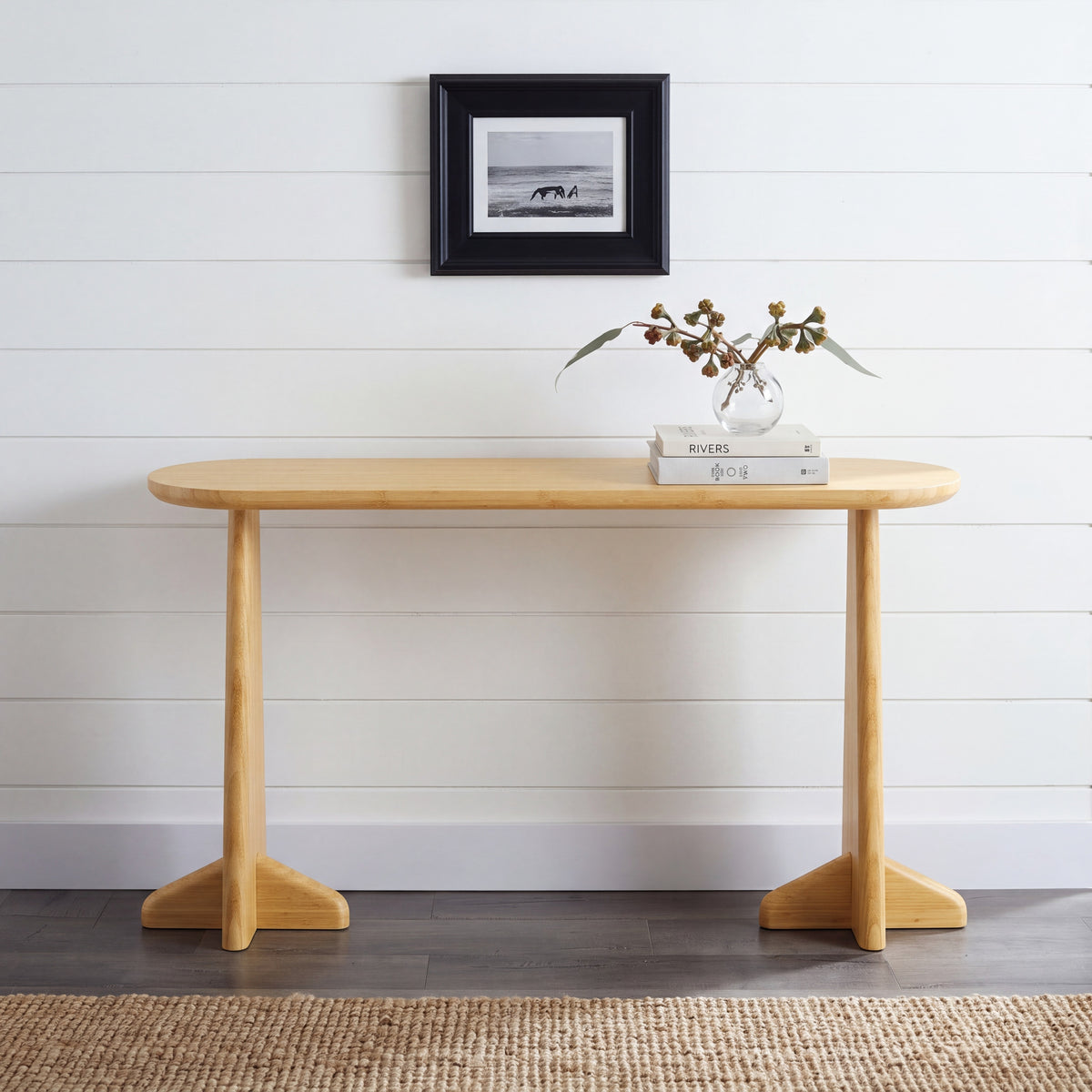 Greenington Zephyr Console Table in Wheat bamboo