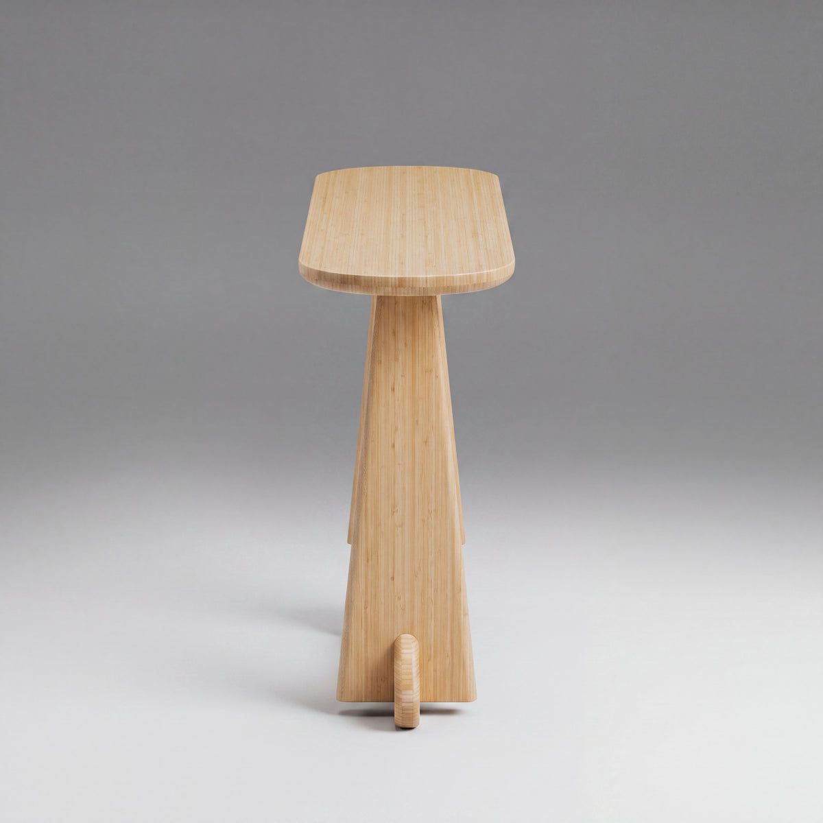 Greenington Zephyr Console Table in Wheat bamboo, studio photo on a plain background
