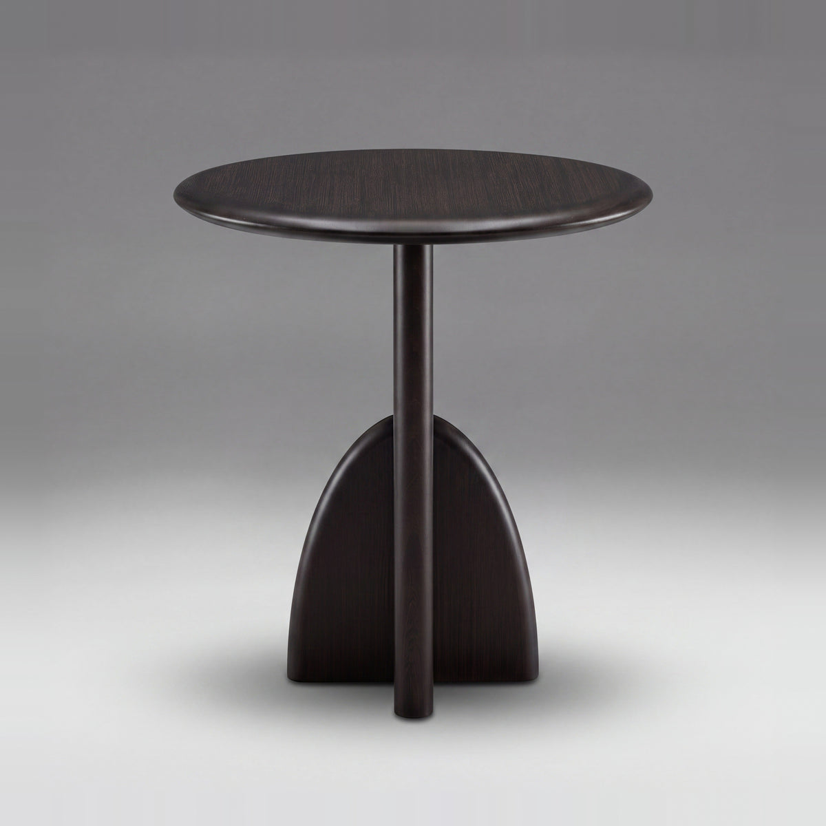 Greenington Zephyr Side Table in Caviar bamboo, on a studio background
