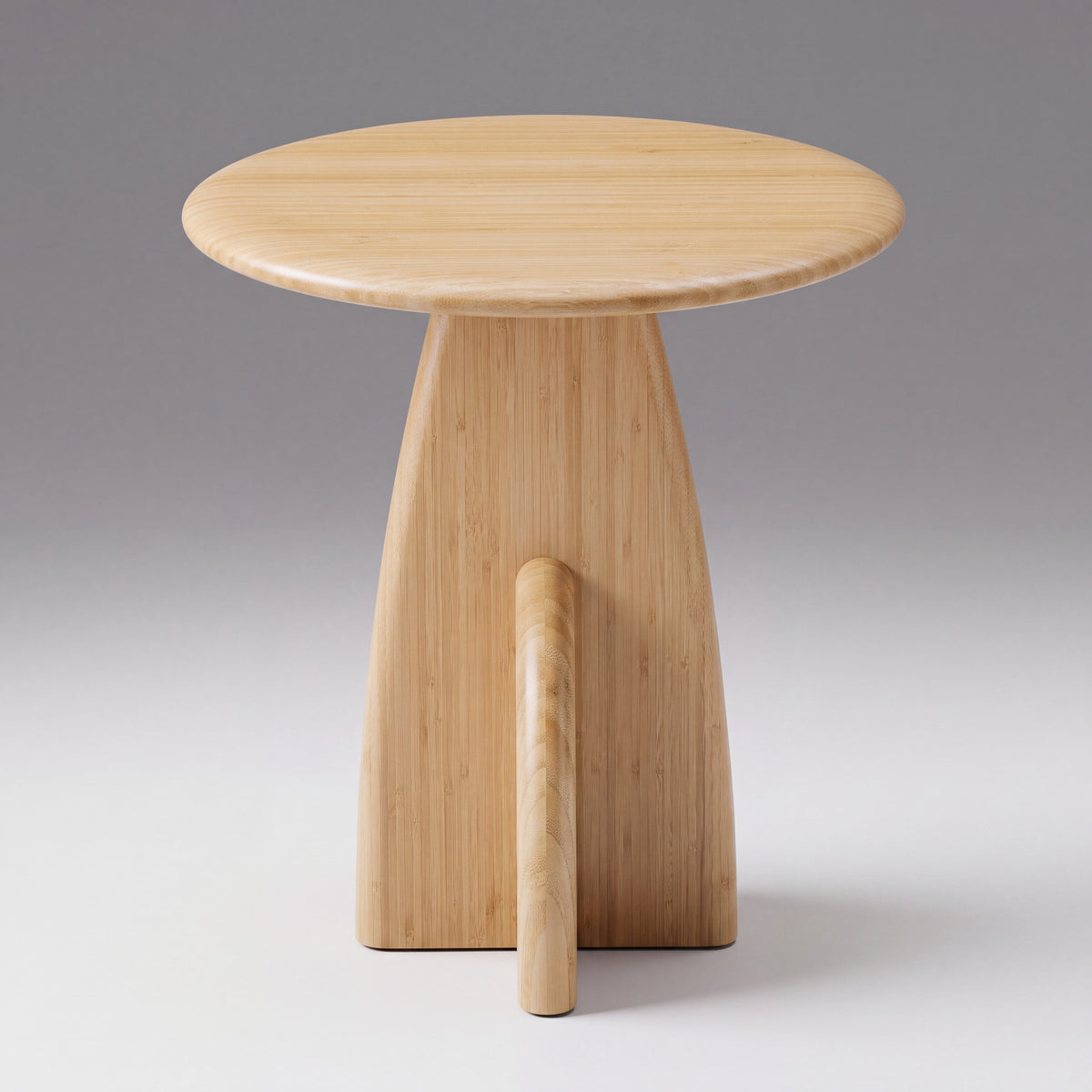 Greenington Zephyr Side Table in Wheat bamboo, studio photo on a plain background