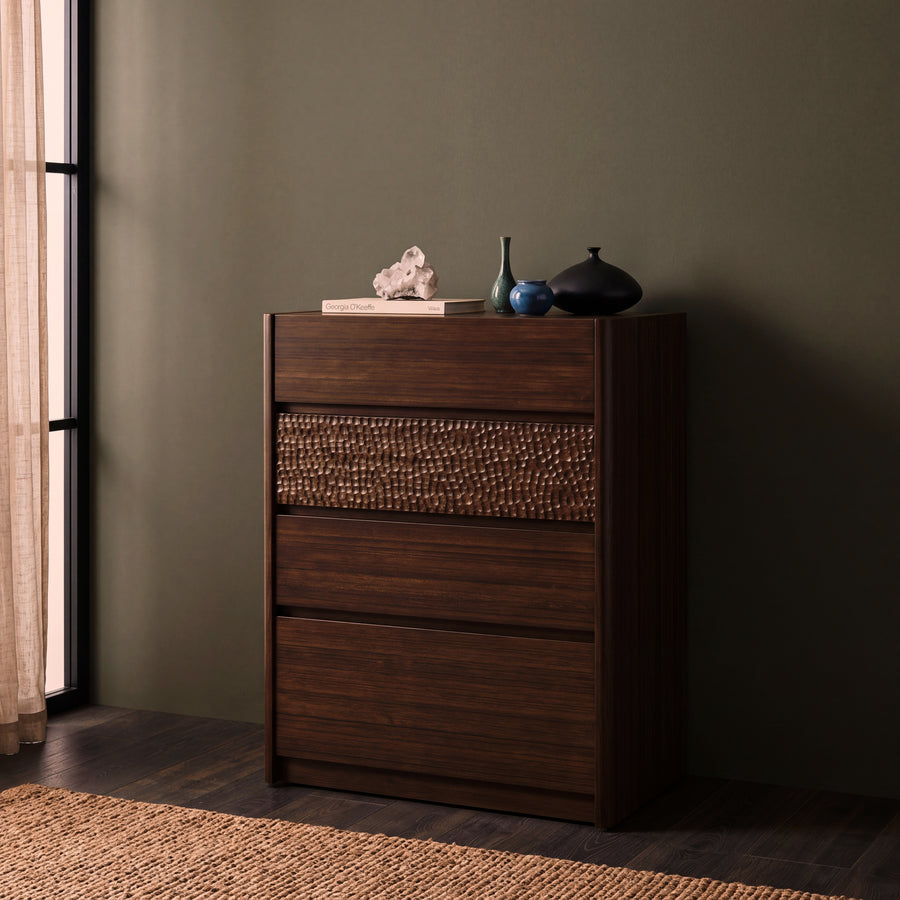 Zeva dresser and chest in Black Walnut
