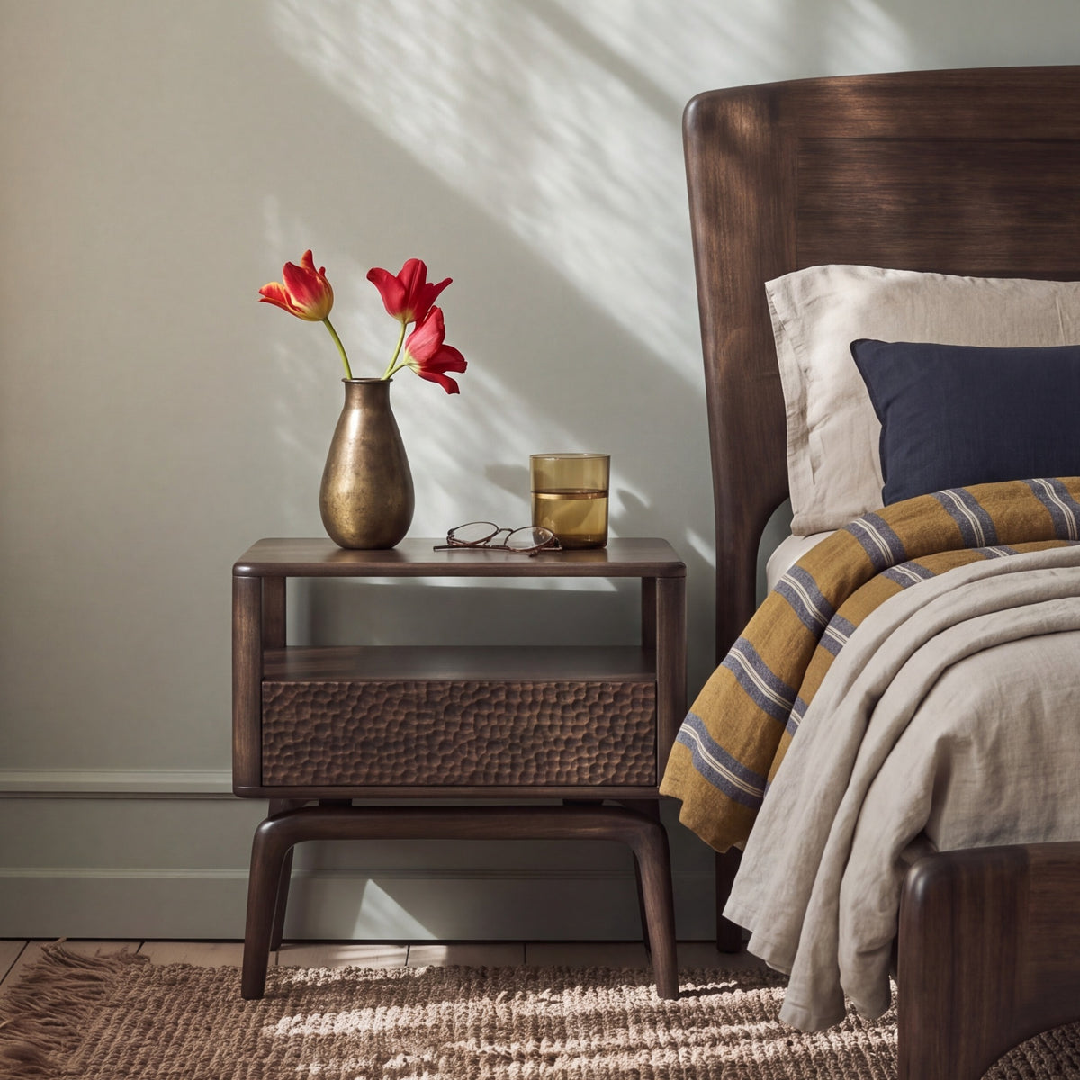 Zeva nightstand in Black Walnut