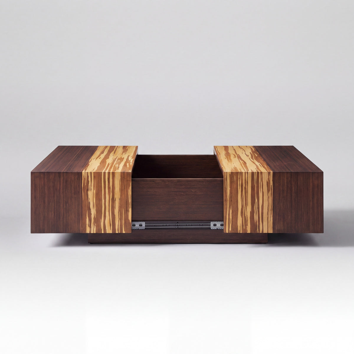 Greenington Azara Cube Coffee Table in Sable bamboo, shown on a plain background