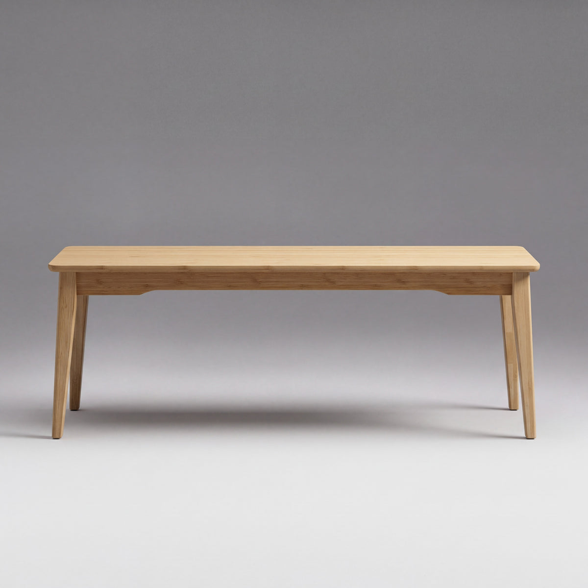 Greenington Currant Short Bench in Caramelized bamboo, shown on a plain background
