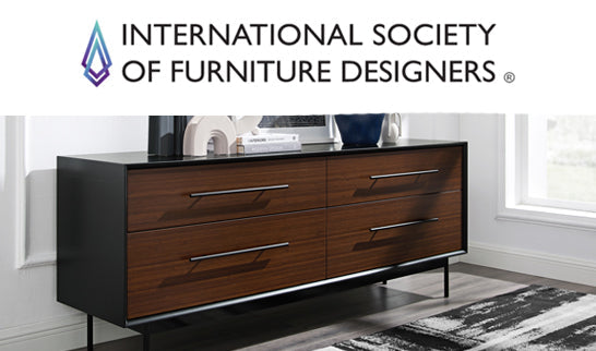 International Society of Furniture Designers logo above the Greenington Park Avenue dresser