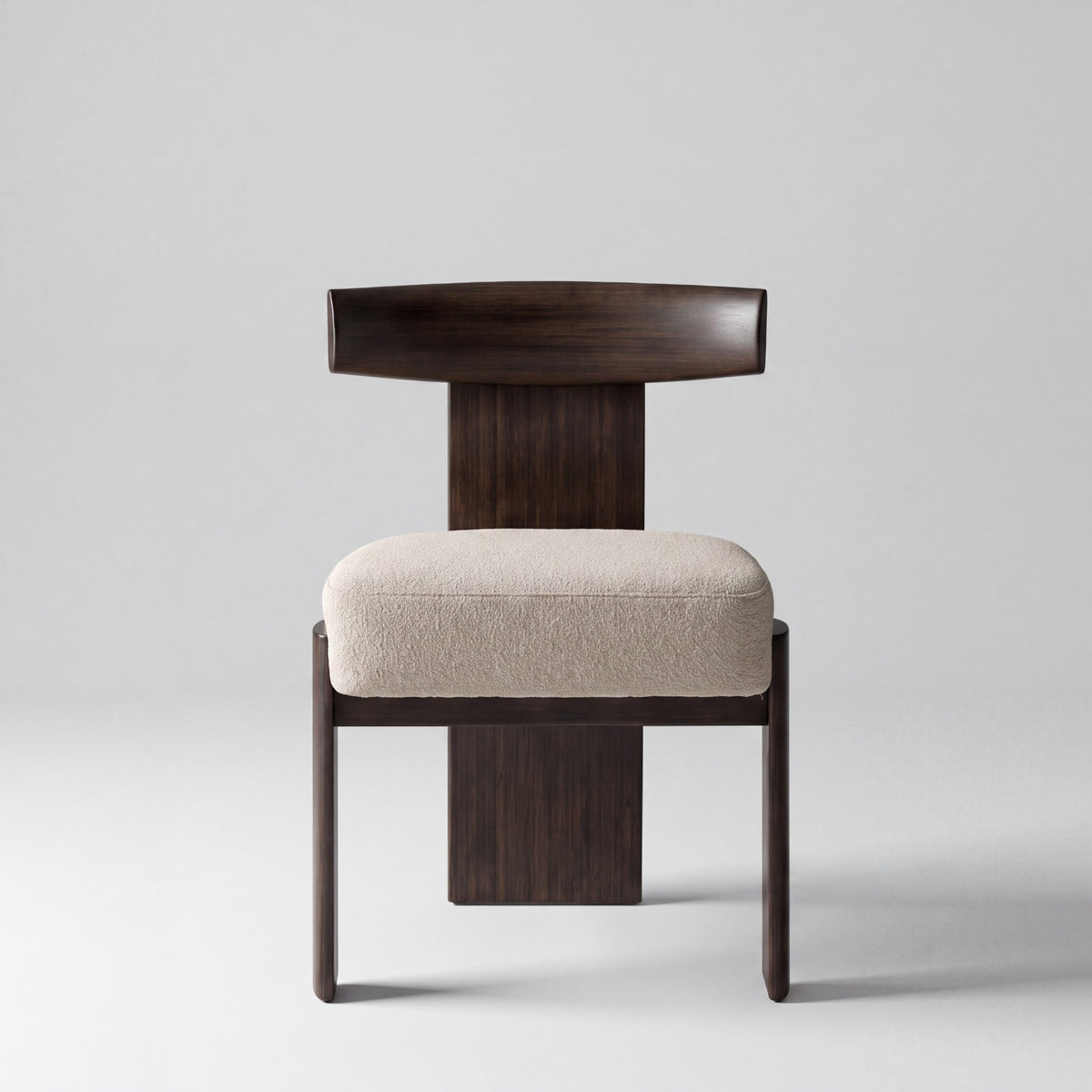 Greenington Olly Dining Chair in Caviar bamboo, on a studio background