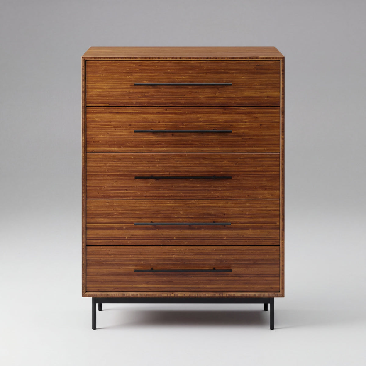 Greenington Taylor Chest in Amber bamboo, on a studio background