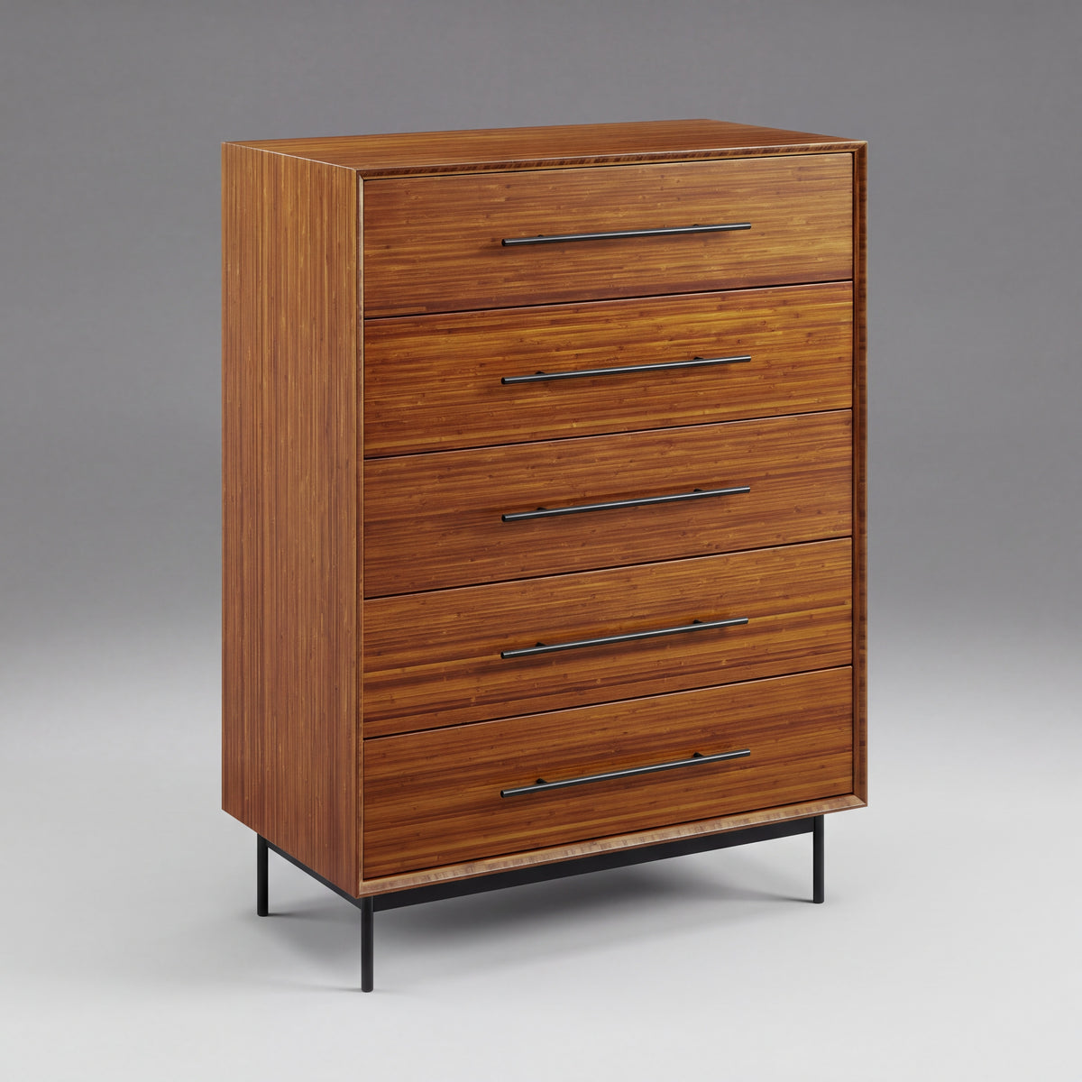 Greenington Taylor Chest in Amber bamboo, shown on a plain background
