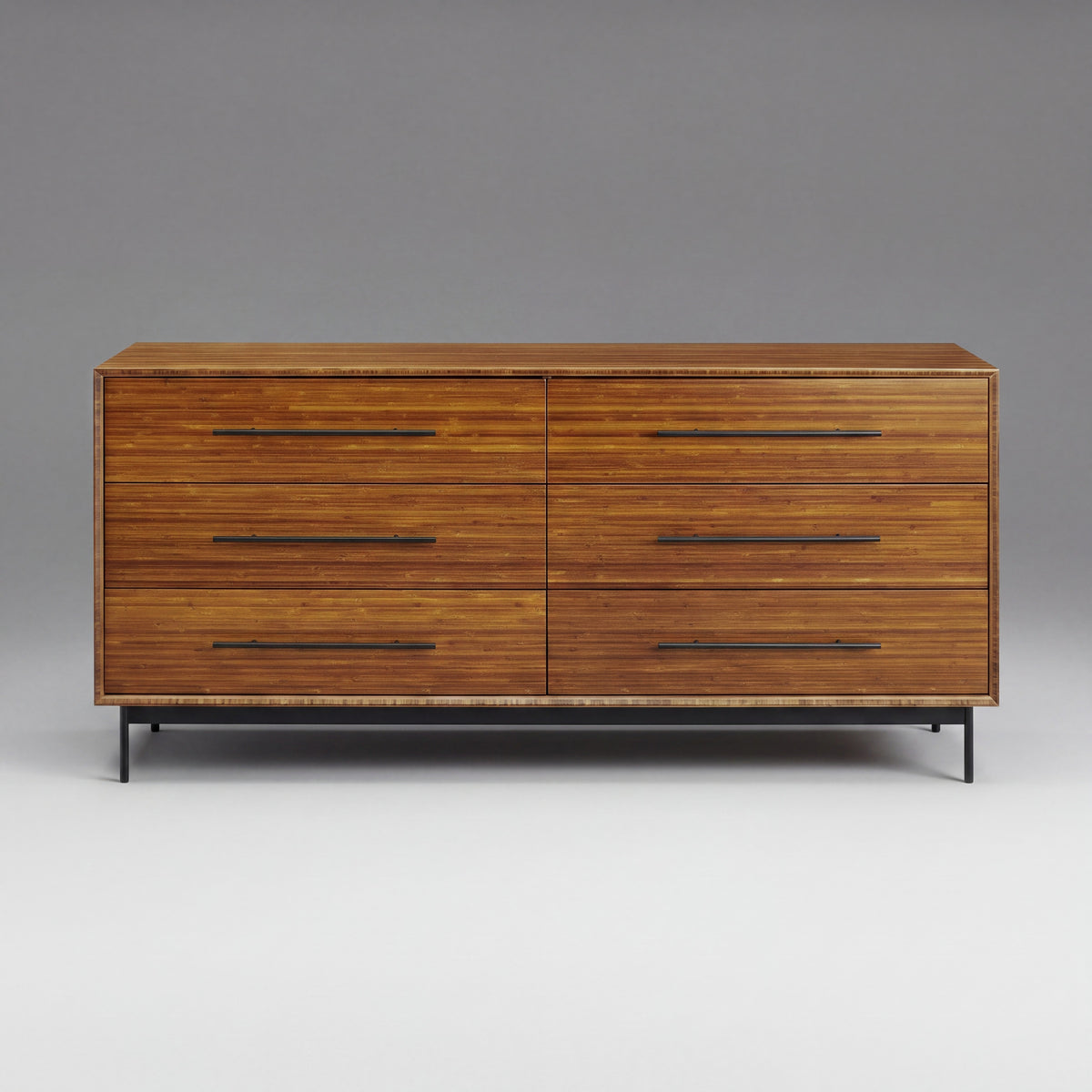 Greenington Taylor Dresser in Amber bamboo, on a studio background